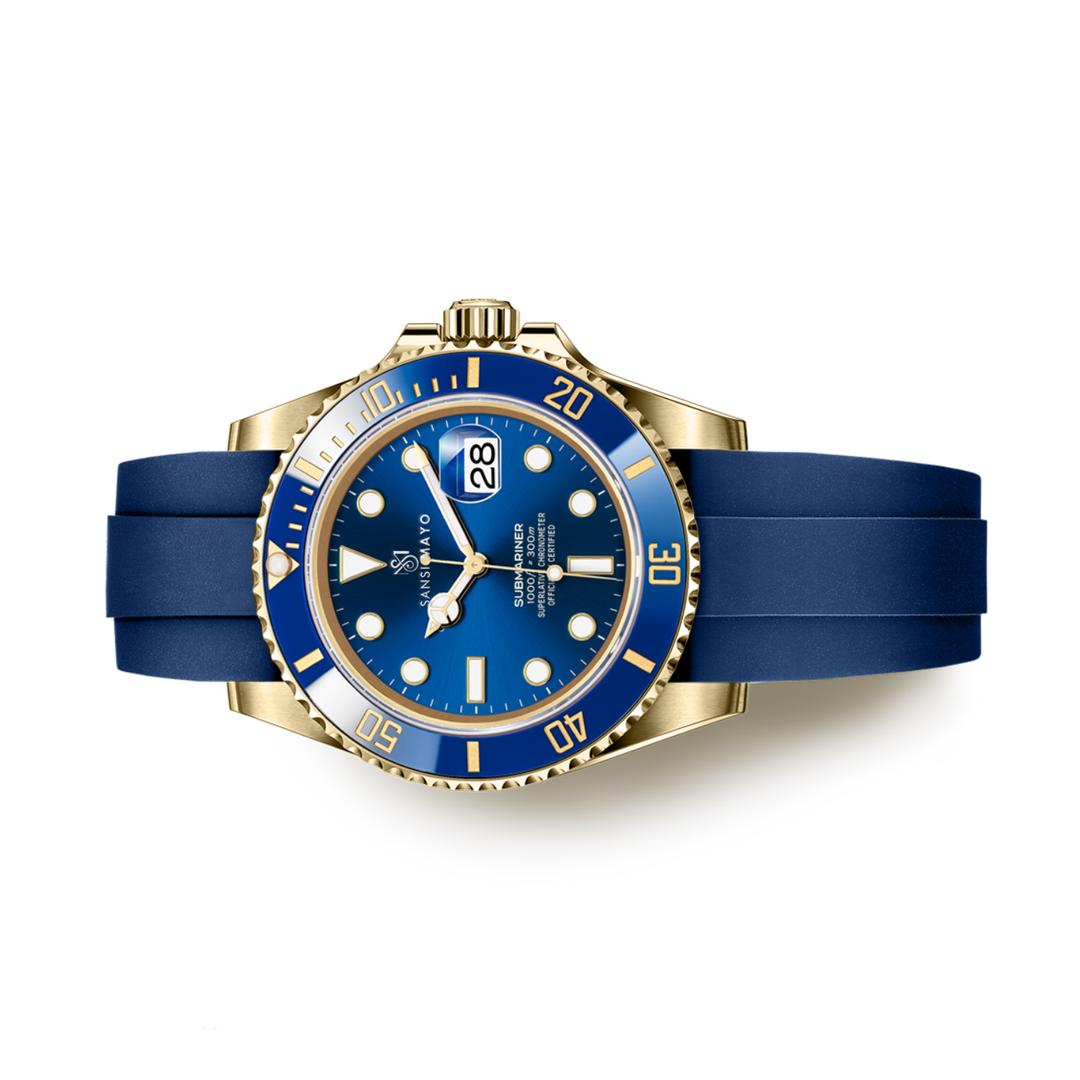 Zaman Deep Navy Blue Analog