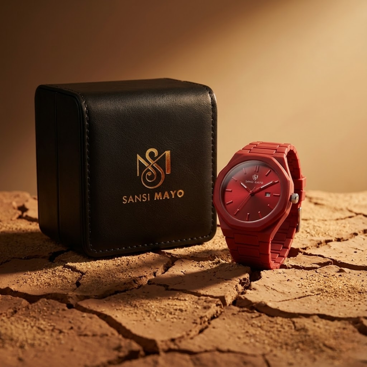 Red Fusion Wrist Watch