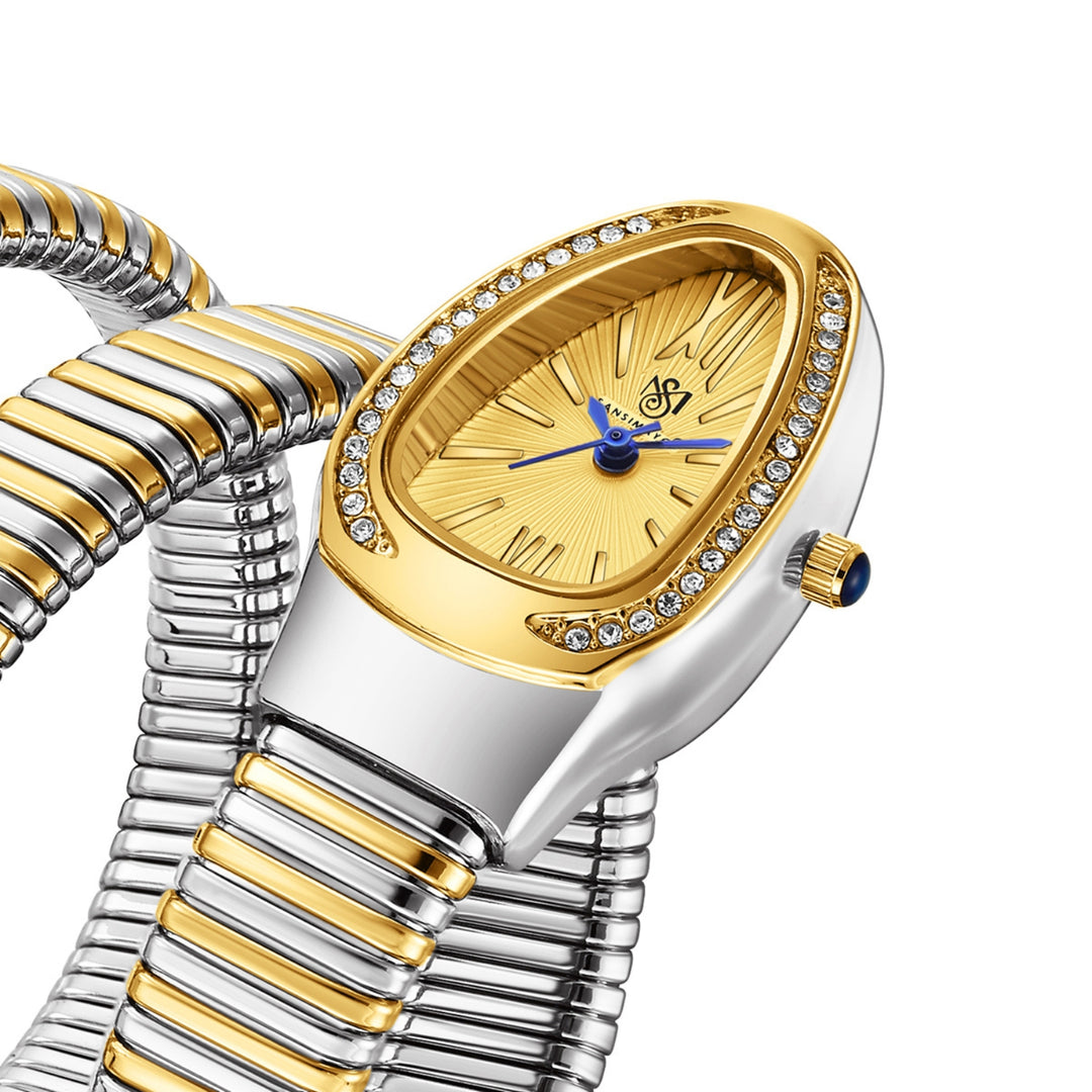Sansi Mayo Cobra Watch — Two Tone Silver Gold (Gold Dial)