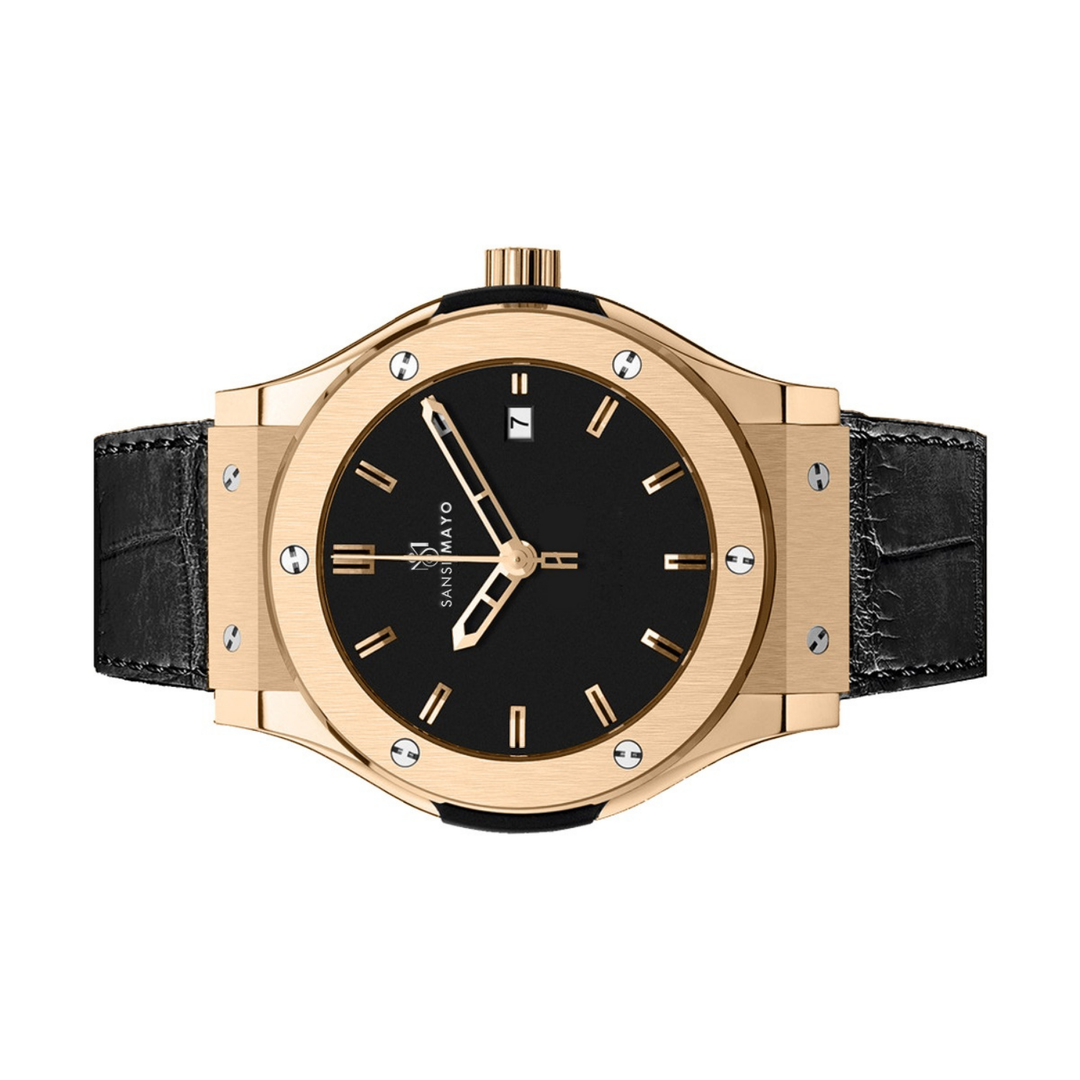 Carbon Black Leather Analog