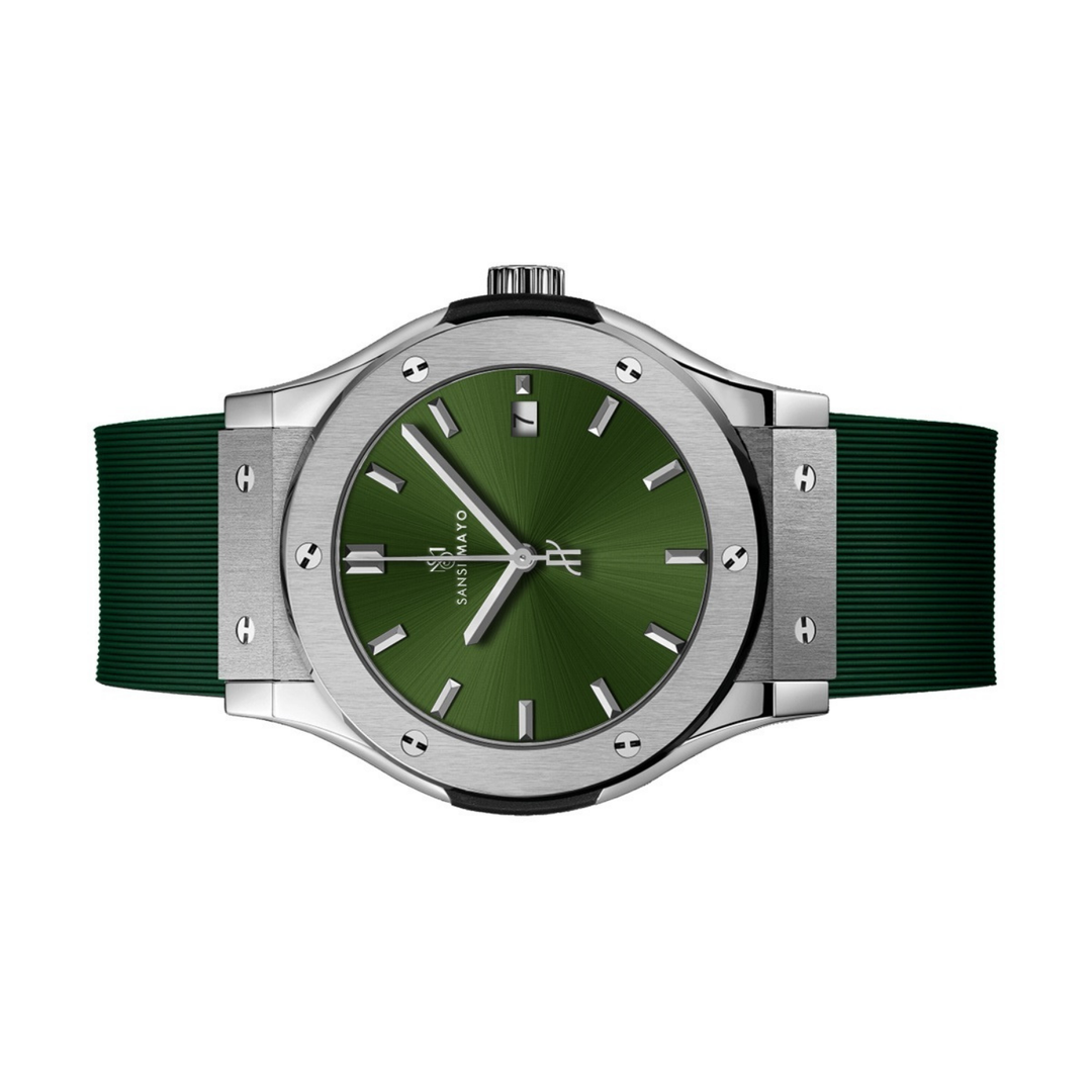 Sliver & Black Wrist Watch