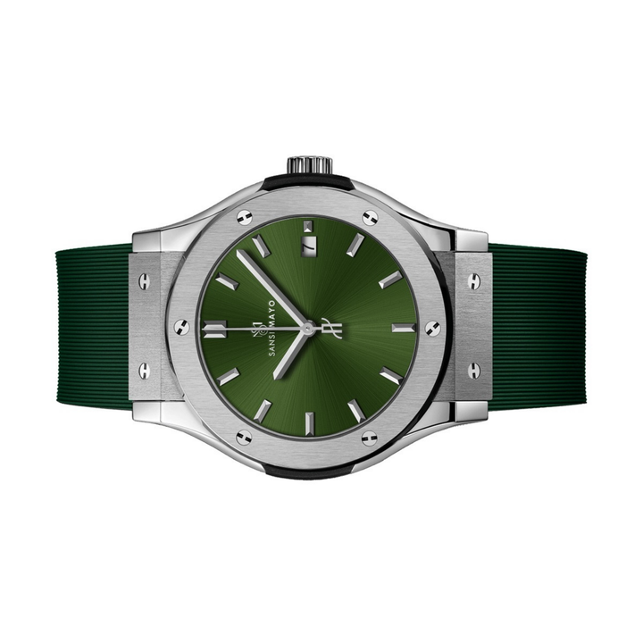 Sliver & Black Wrist Watch