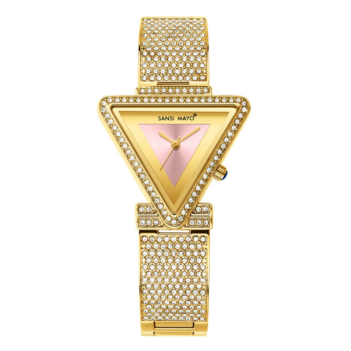 Dina Gold Light Pink Quartz Watch