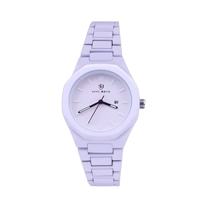 White Luxe Wrist Watch
