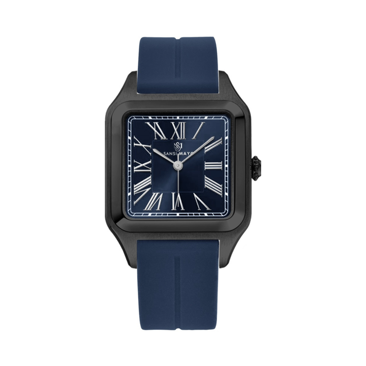 Royal Blue Square Analog
