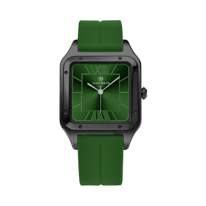 Emerald Green Square Analog