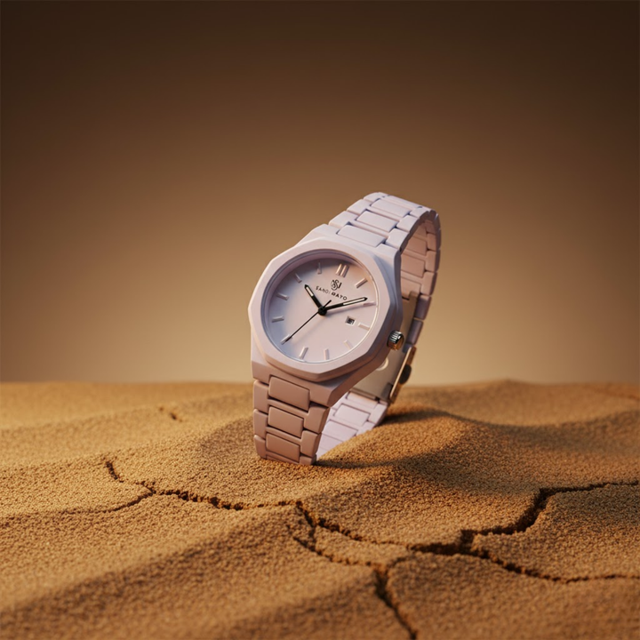 White Luxe Wrist Watch