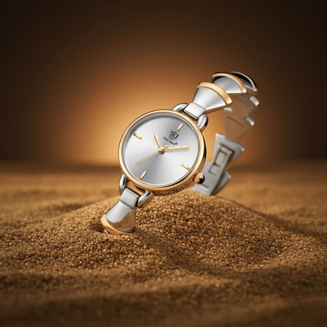 Bell Band Edition (Two-Tone silver Gold, Grey Dial)