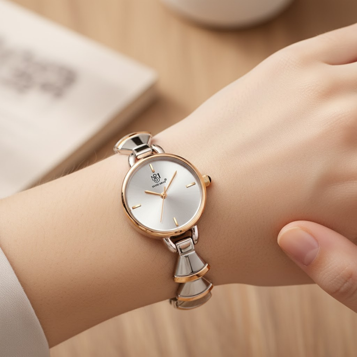 Bell Band Edition (Two-Tone silver Gold, Grey Dial)