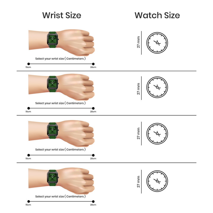 Emerald Green Square Analog