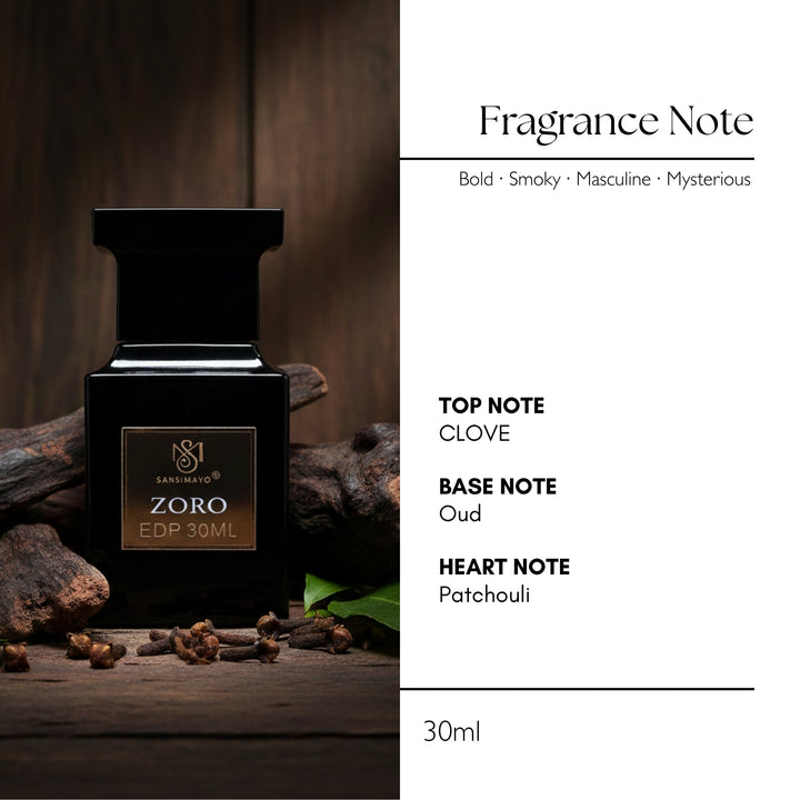Zoro M Smoky Perfume For Men - Black Edition
