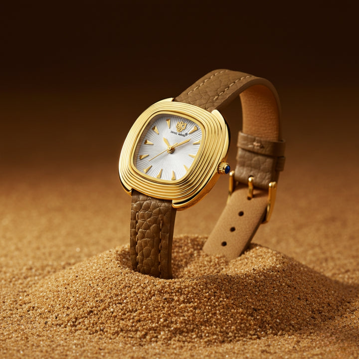 Verona Light Brown White WomenÕs Watch