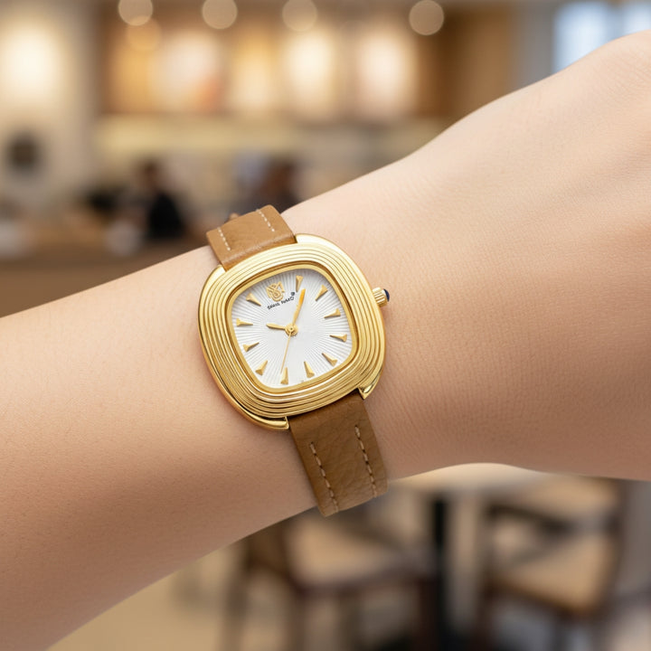 Verona Light Brown White WomenÕs Watch