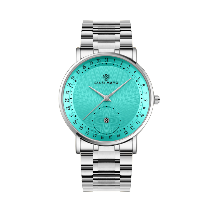 Romano Sky Blue Dial Quartz Watch