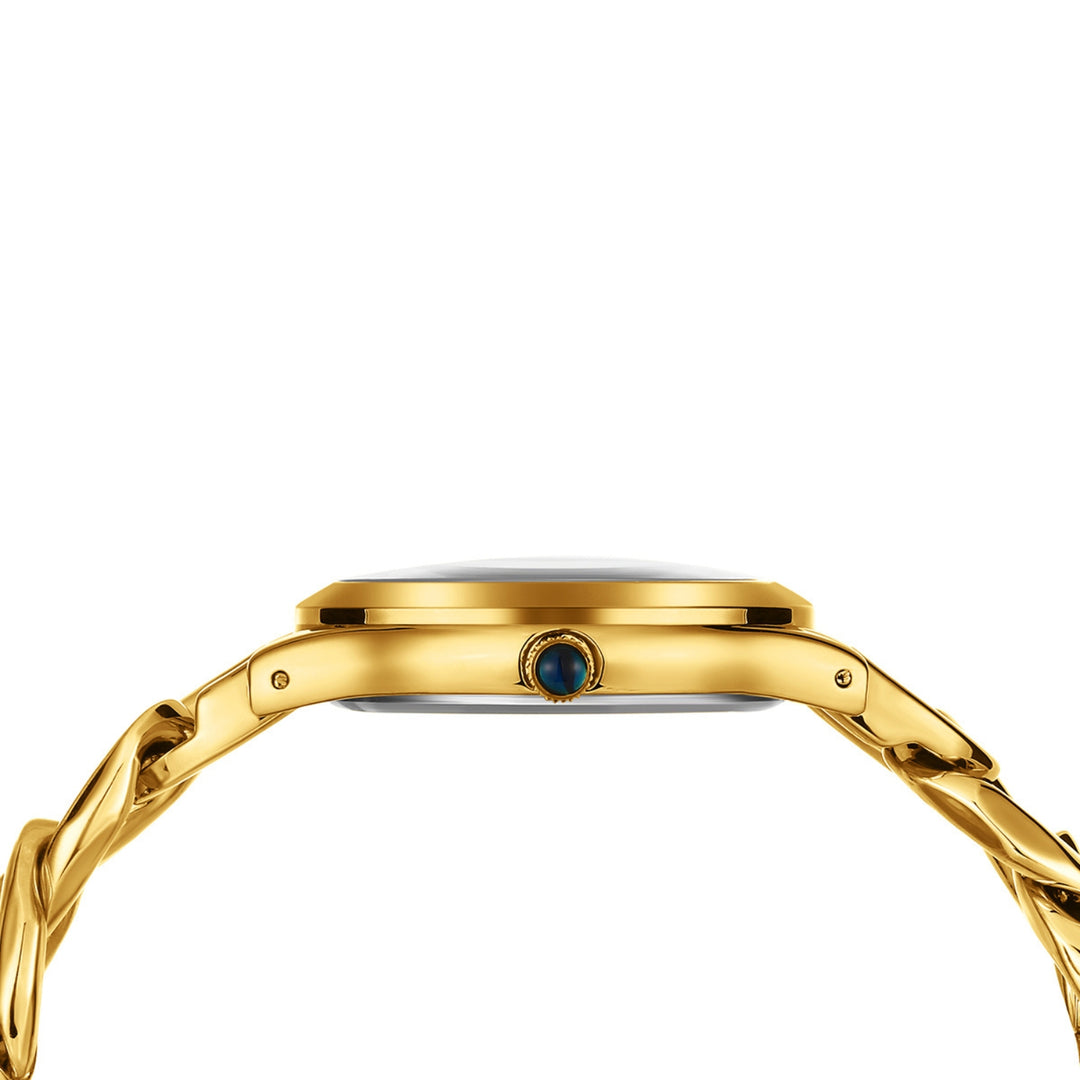 Zeenat Gold Brown Dial Quartz Watch