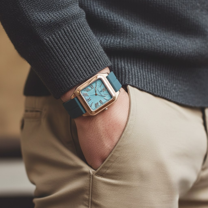 Sky Blue Square Magnetic Analog