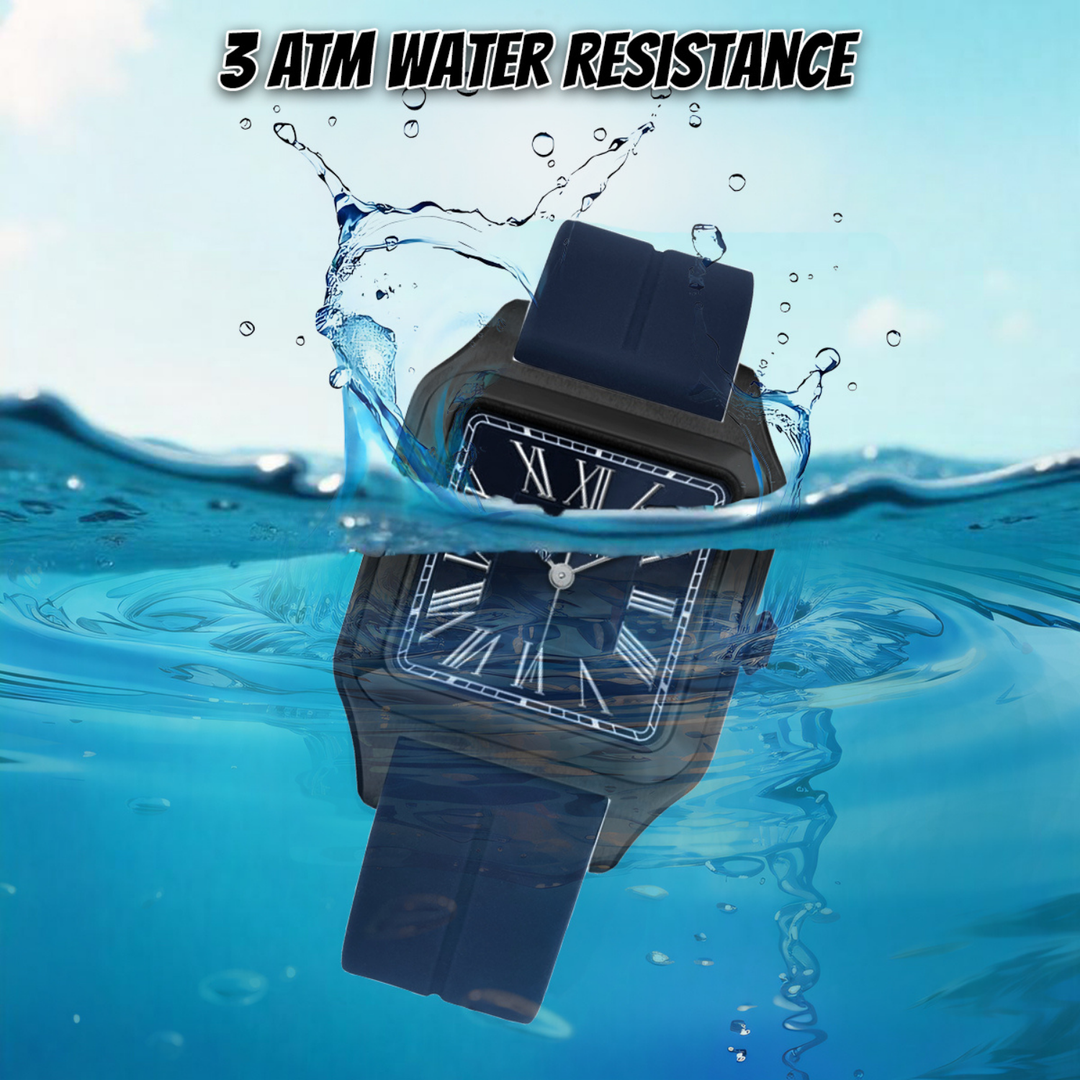 Royal Blue Square Analog