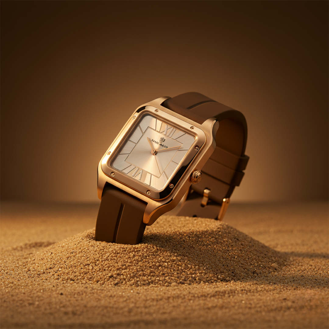 Luxe Gold Square Analog