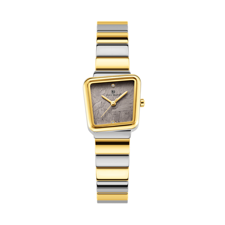 Two-Tone silver Gold (Dark Grey Dial)