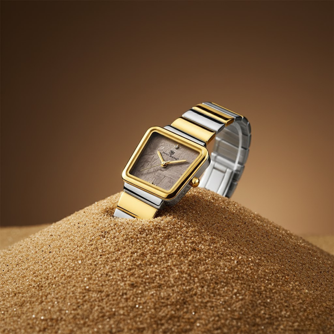 Two-Tone silver Gold (Dark Grey Dial)