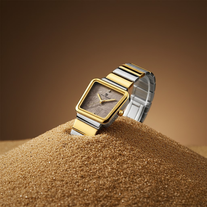 Two-Tone silver Gold (Dark Grey Dial)