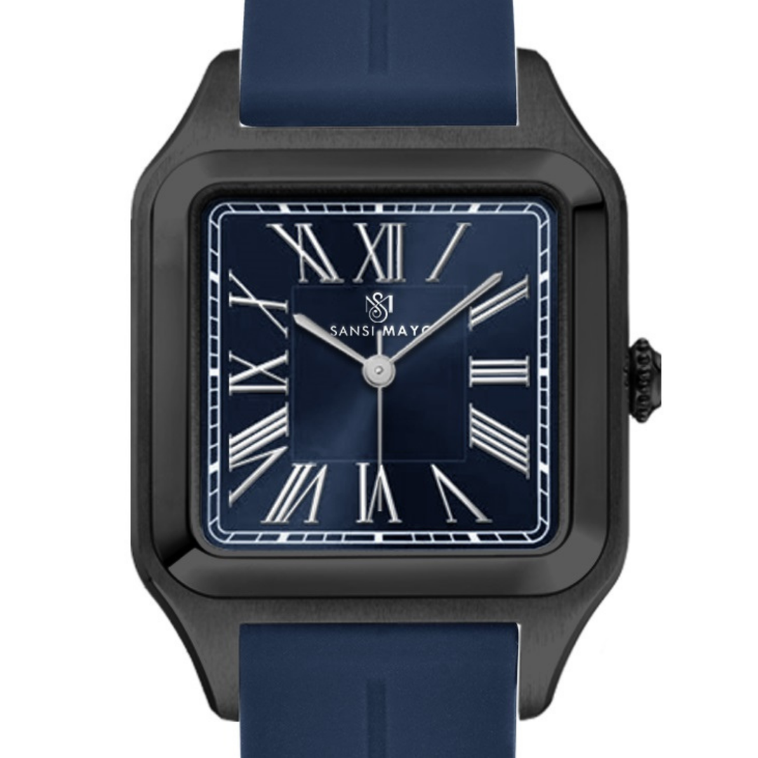 Royal Blue Square Analog