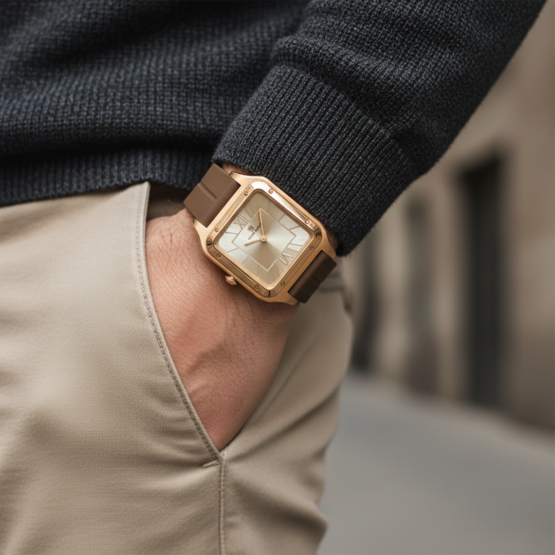 Luxe Gold Square Analog