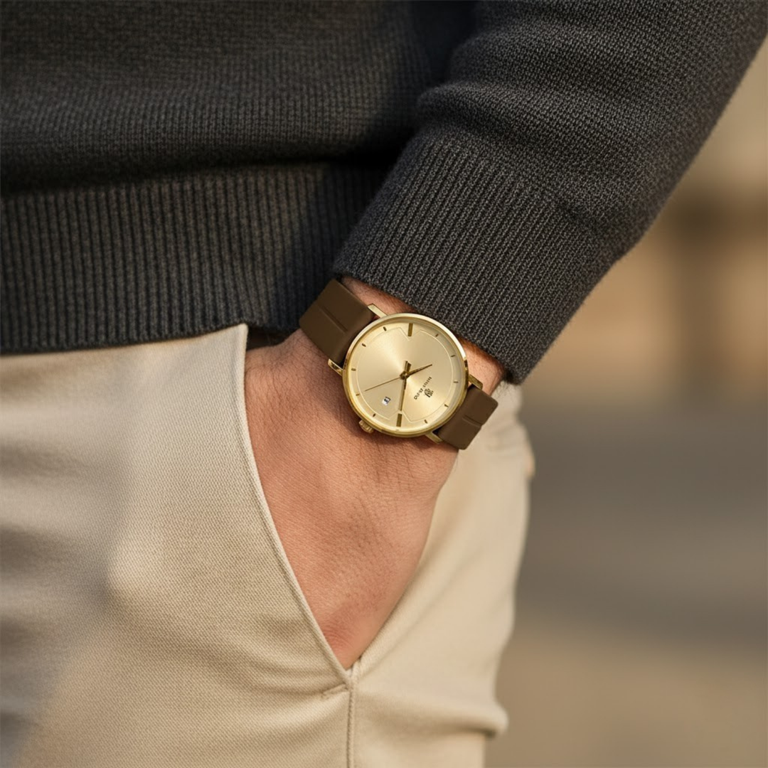 Luxe Gold Magnetic Lock Analog