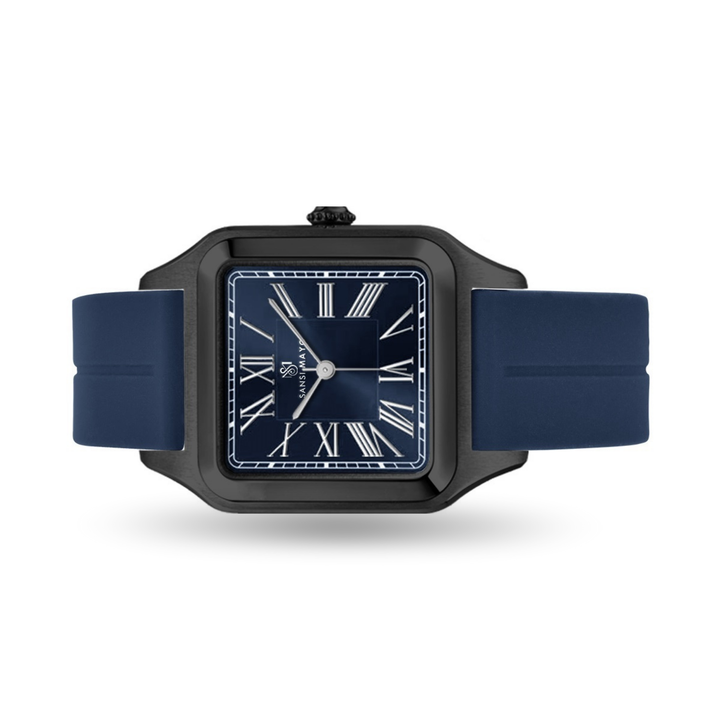 Royal Blue Square Analog