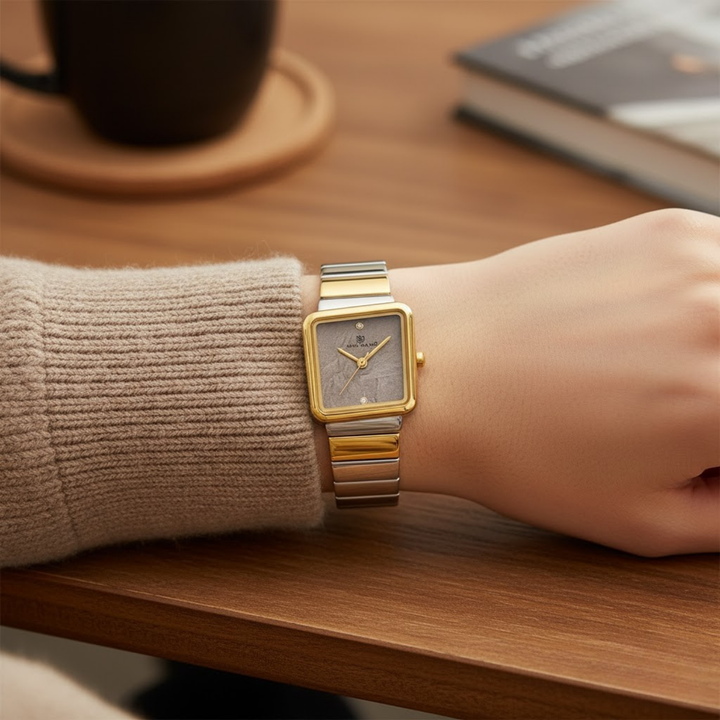 Two-Tone silver Gold (Dark Grey Dial)