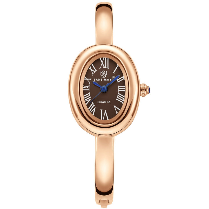 Minari Rose Gold Brown Dial Quartz Watch