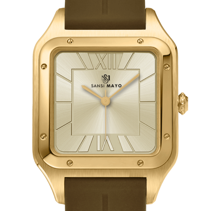 Luxe Gold Square Analog