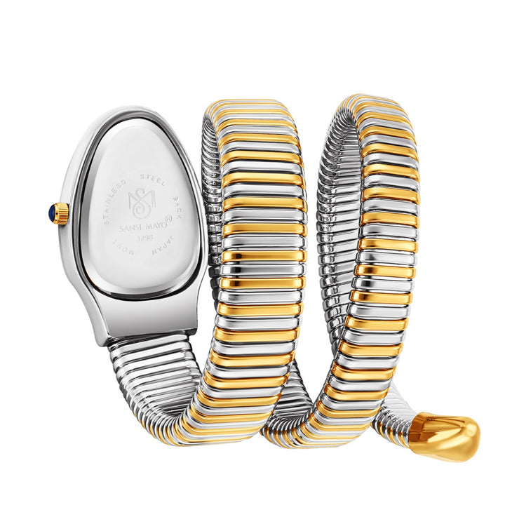 Sansi Mayo Cobra Watch — Two Tone Silver Gold (Grey Dial)