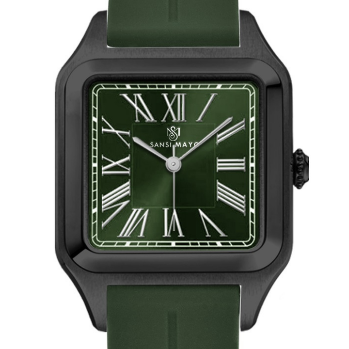 Emerald Green Square Analog