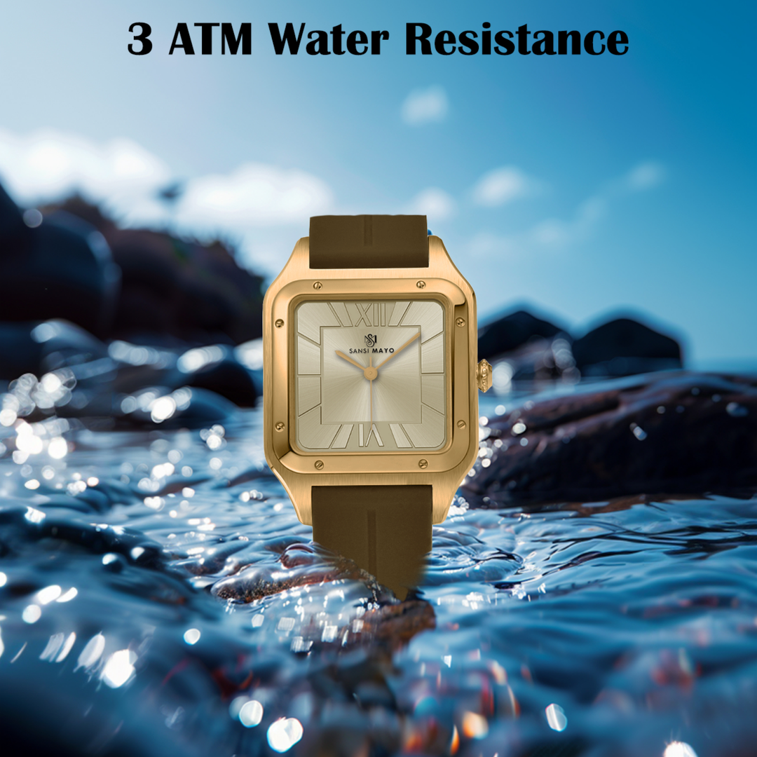 Luxe Gold Square Analog