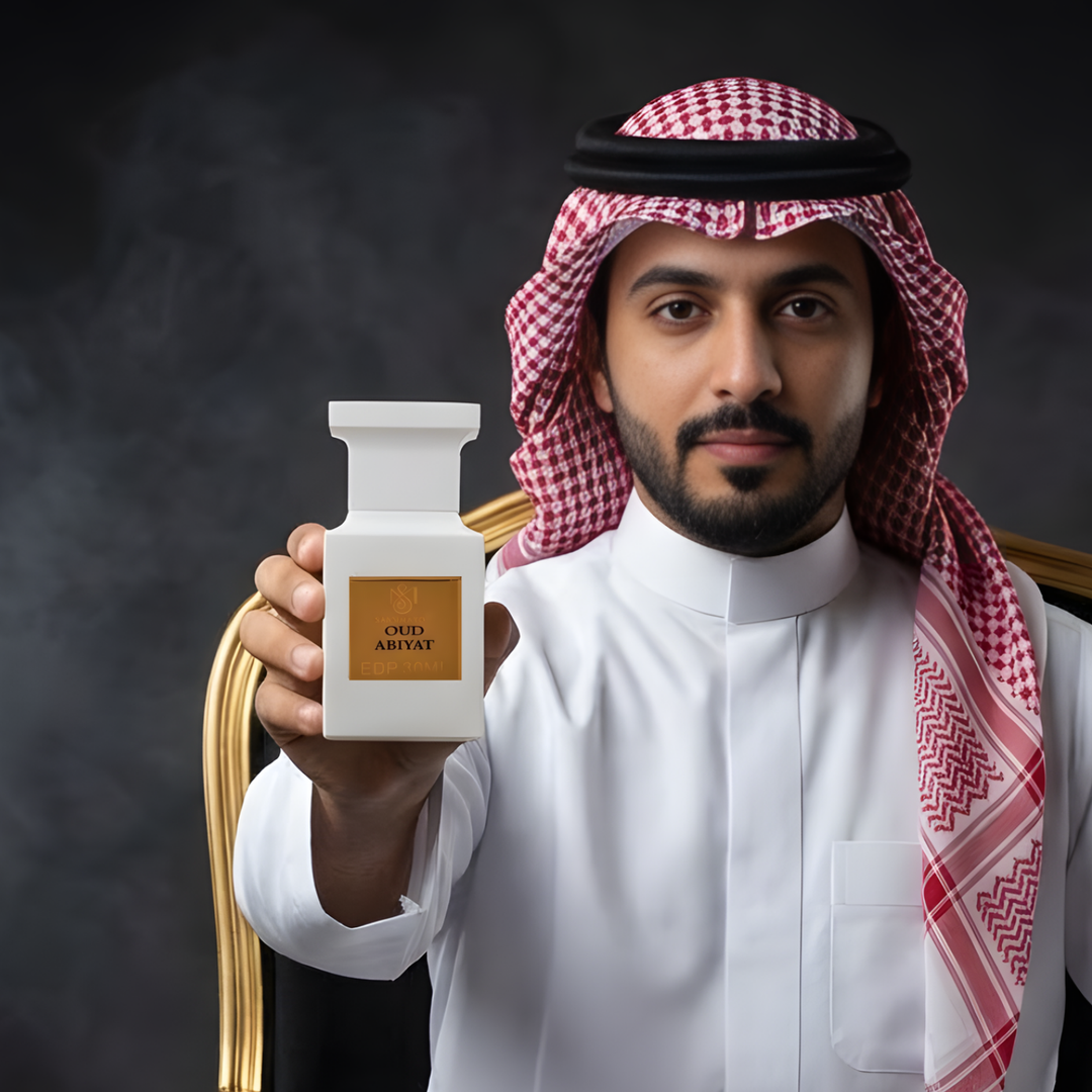 Oud Abiyat Whiteberry Perfume For Men - White Edition