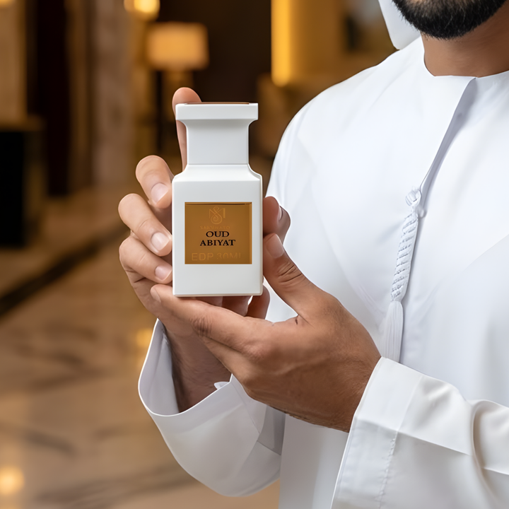 Oud Abiyat Whiteberry Perfume For Men - White Edition
