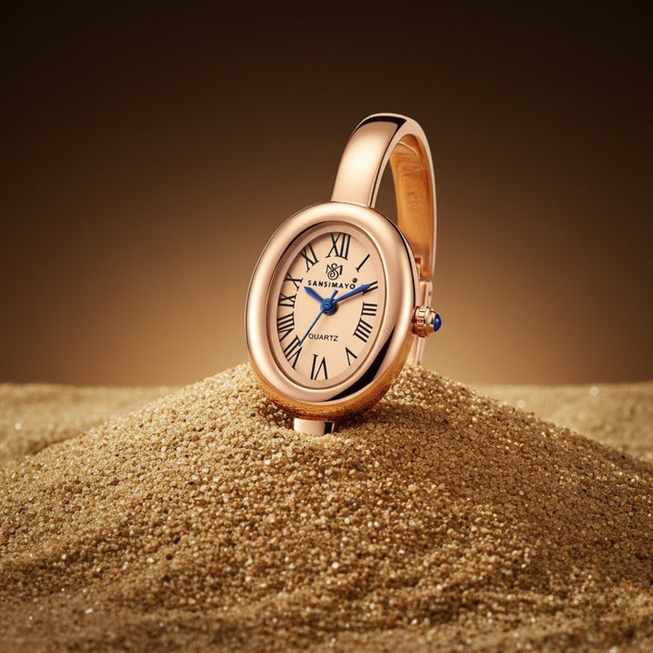 Sansi Mayo Minari Watch — Full Rose Gold Stainless Steel (Rose Gold Dial)