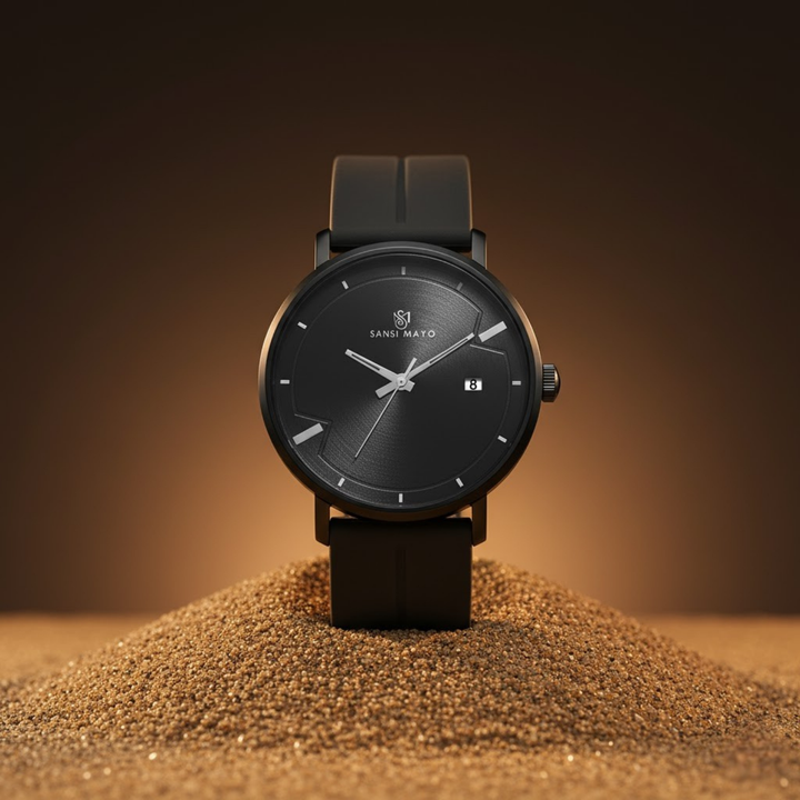 Onyx Black Magnetic Lock Analog