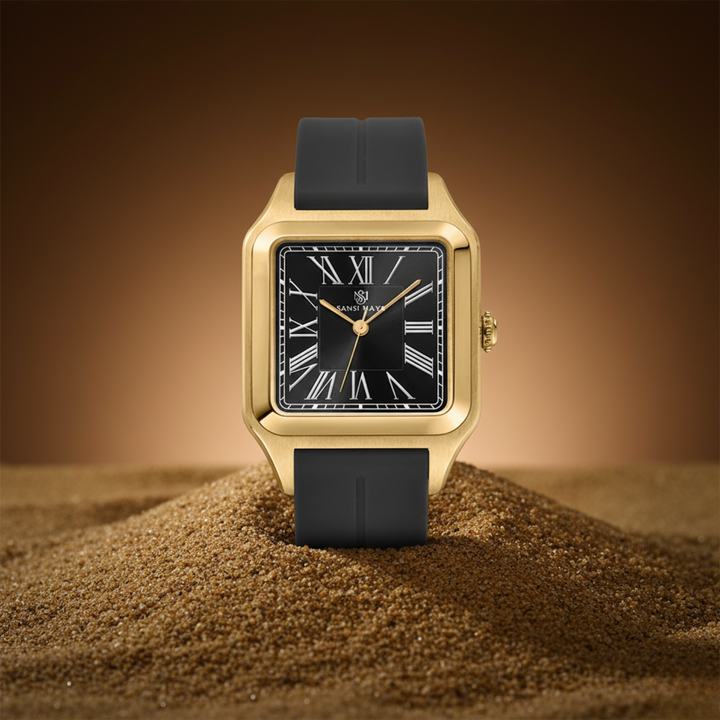 Obsidian Black Square Analog