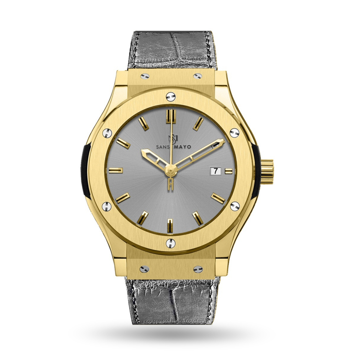 Graphite Grey Leather Analog