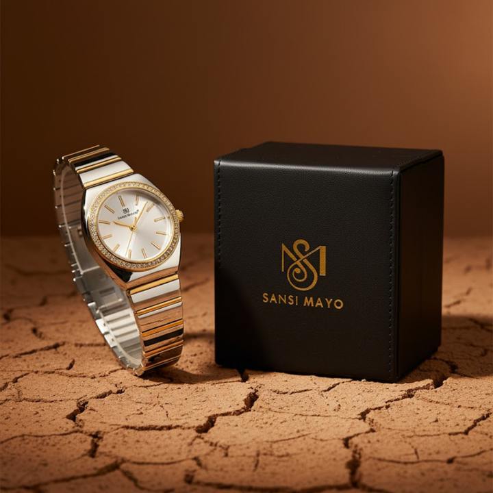 Egyptian Stone MIKA Edition (Grey Dial, Two Tone silver Gold)