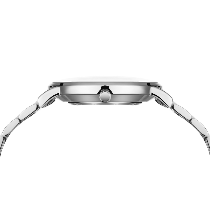 Classic Stainless Steel Watch — White Edition