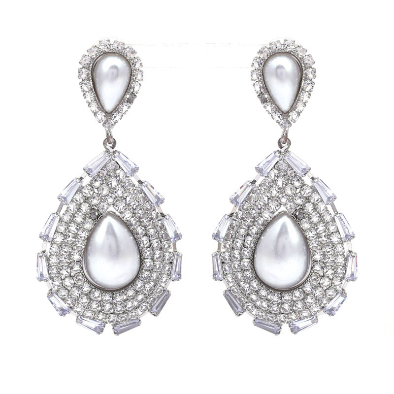 SANSI MAYO Luminous Pearl Drop Earrings