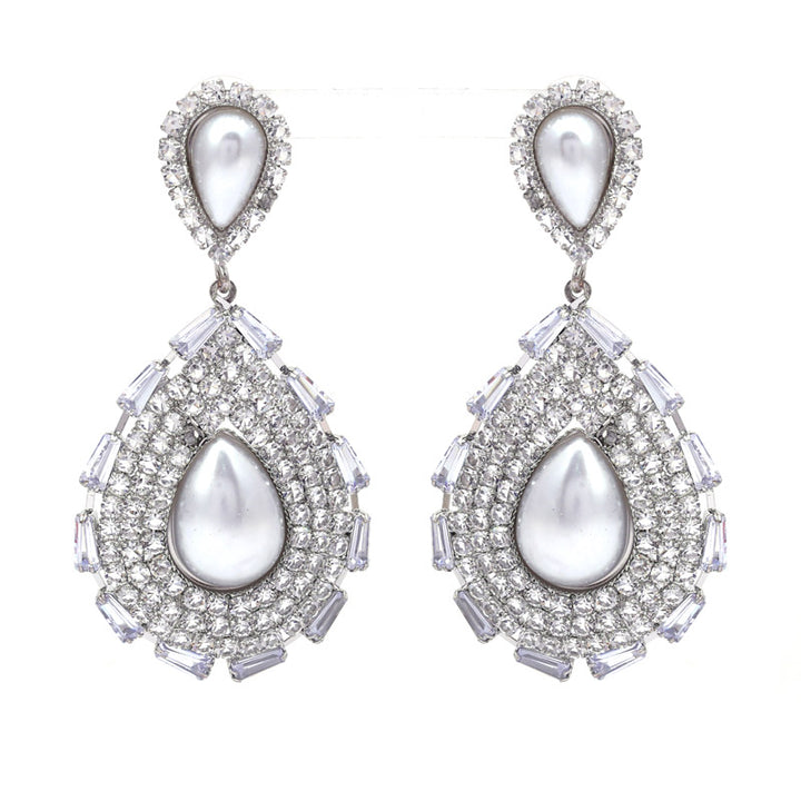 SANSI MAYO Luminous Pearl Drop Earrings