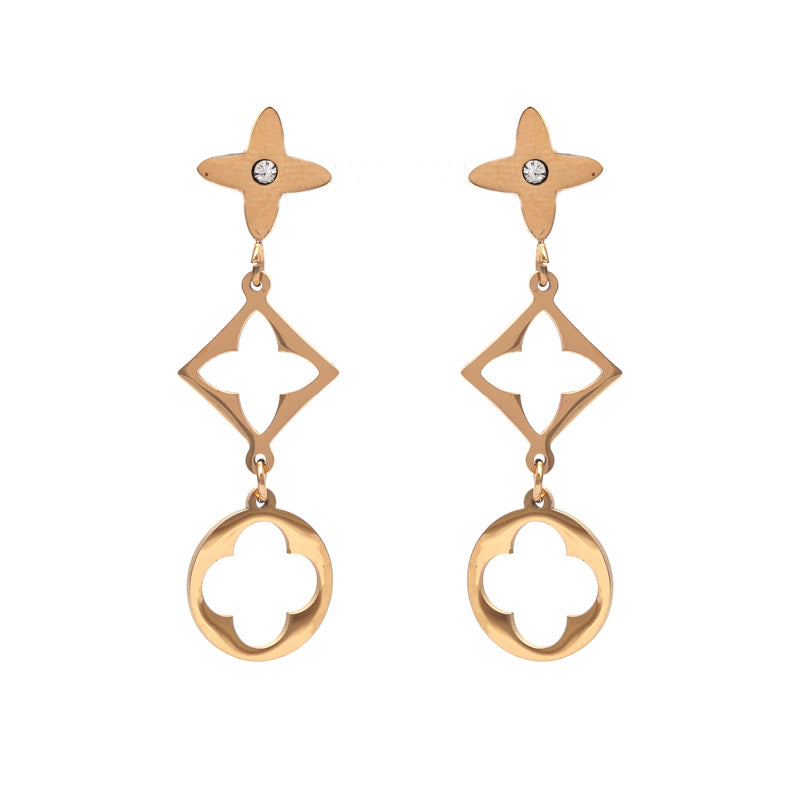 SANSI MAYO Luxe Geometry Dangle Earrings