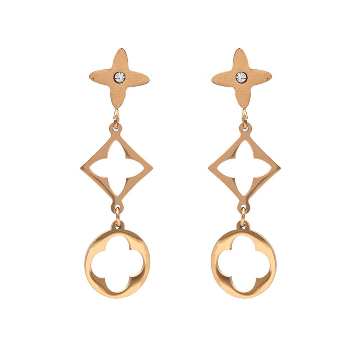 SANSI MAYO Luxe Geometry Dangle Earrings