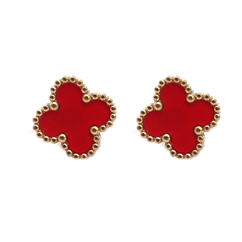 SANSI MAYO Scarlet Glow Stud Earrings