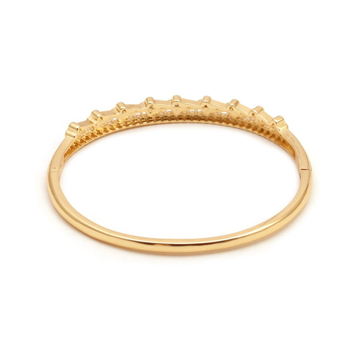 Sansi Mayo Purple Diamond Gold Bangle & Ring Set