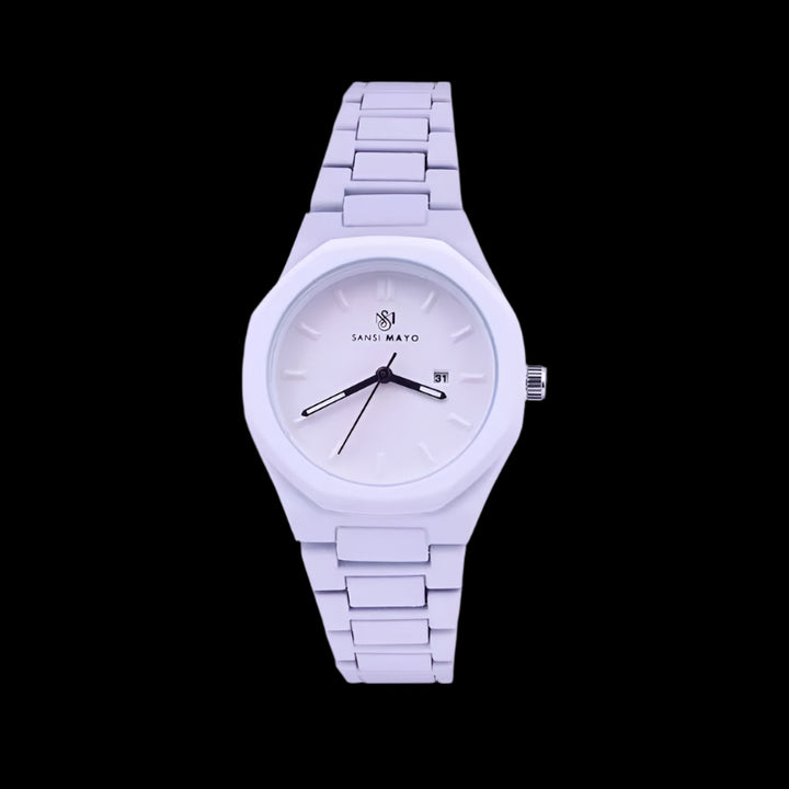 Sansi Mayo White Luxe Wrist Watch